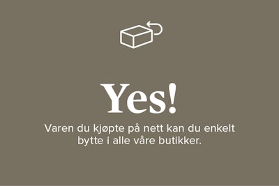 71/5000 YES! Uansett hva du kjøpte på nettet, kan du bytte uten kostnad i alle butikkene våre.