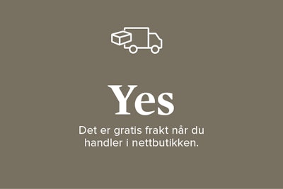 YES! Det er fri frakt når du handler i nettbutikken og henter i butikk.