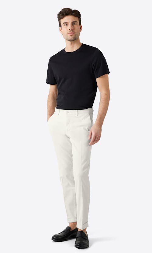 Linen Elastic Waist Pants Style: 30-005082 - LINDBERGH