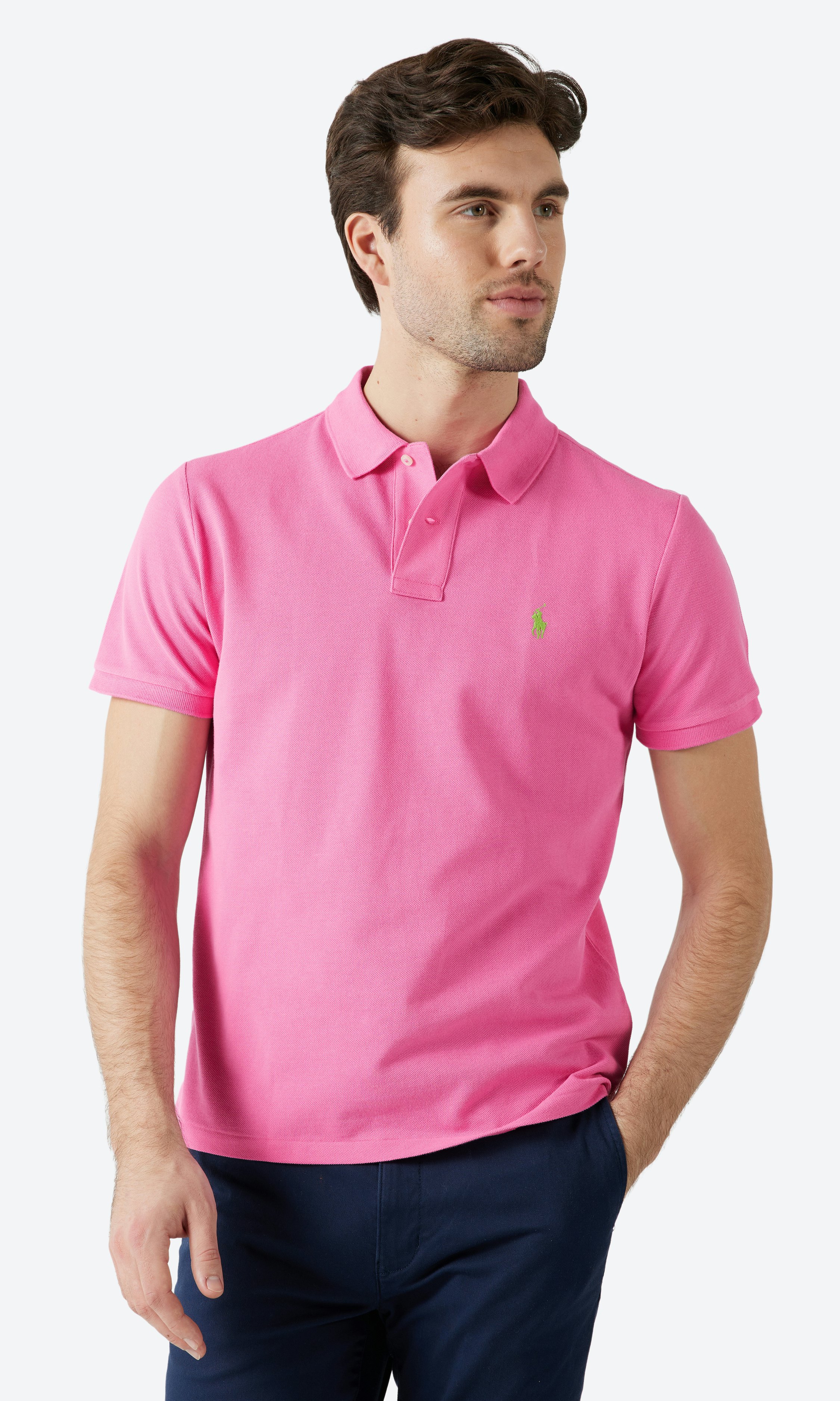 Polo Ralph Lauren Mesh Polo Shirt Pink | Men | Volt