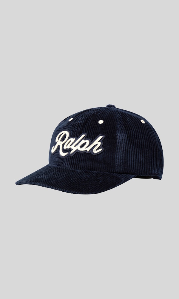 Polo Ralph Lauren The Ralph Logo Corduroy Ball Caps Navy Herre