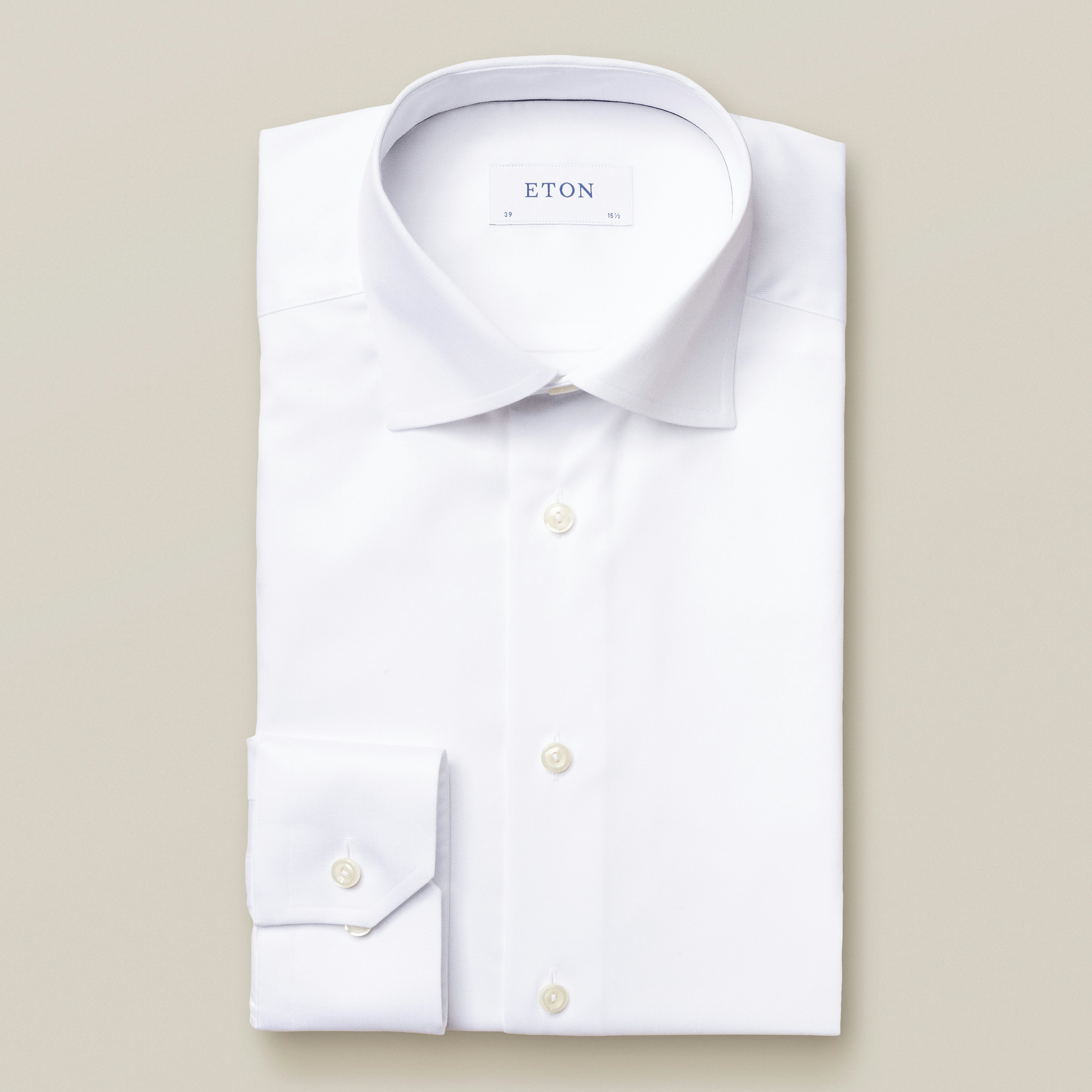 Eton White Twill Stretch Shirt | Men | Volt