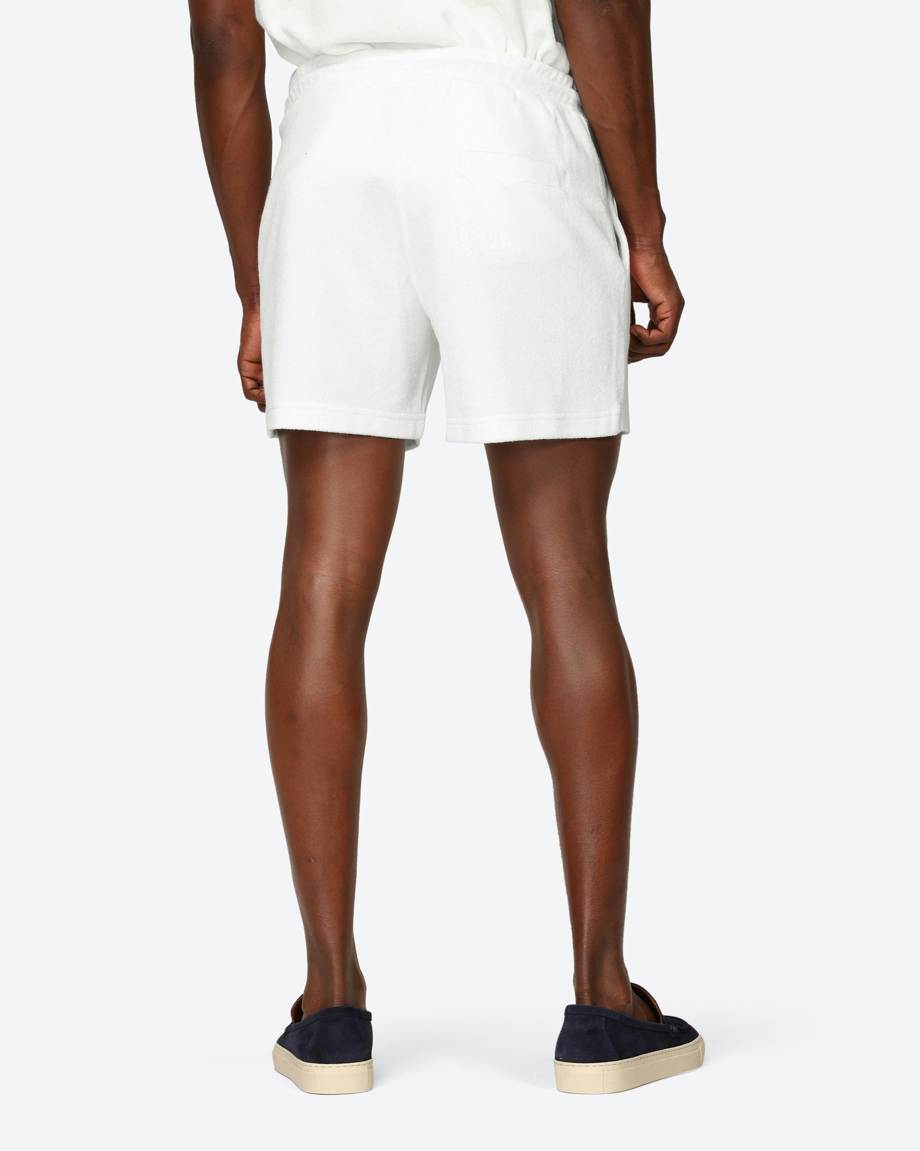 OAS White Terry Shorts | Men | Volt