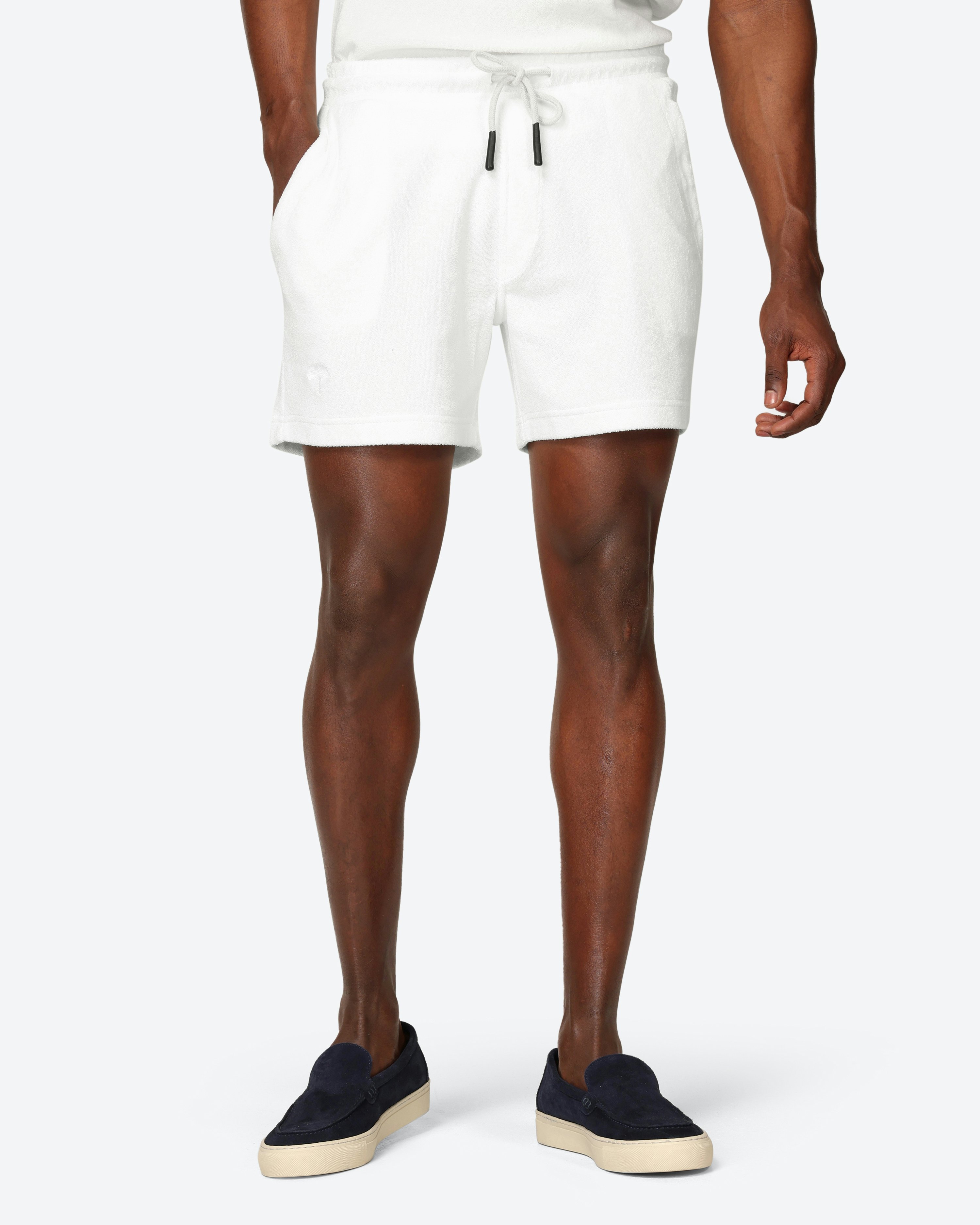 OAS White Terry Shorts | Men | Volt