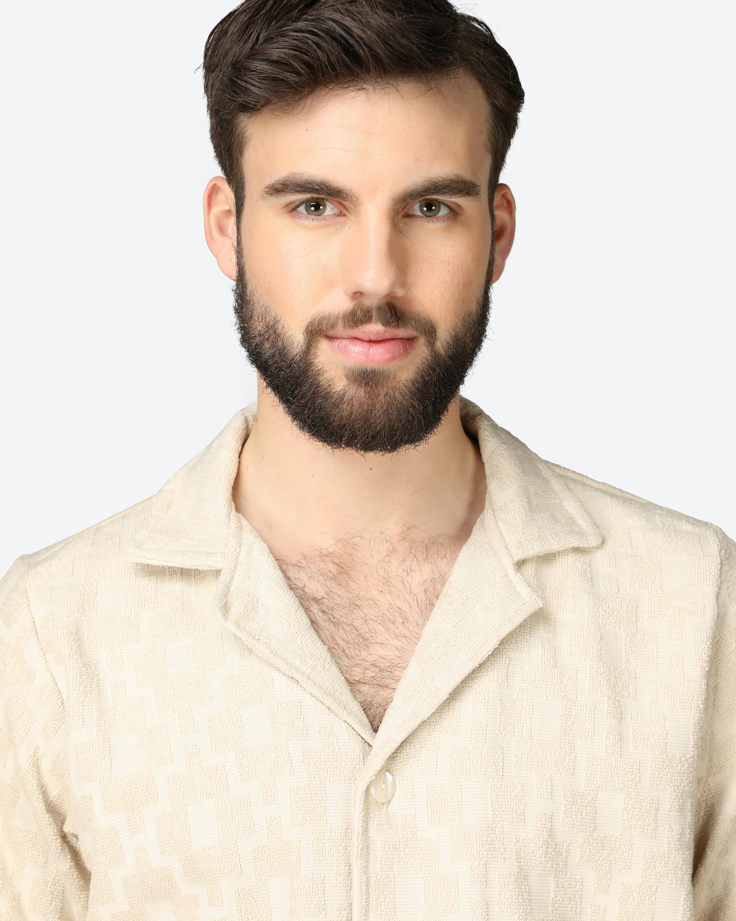 OAS Machu Cuba Terry Shirt Beige | Men | Volt