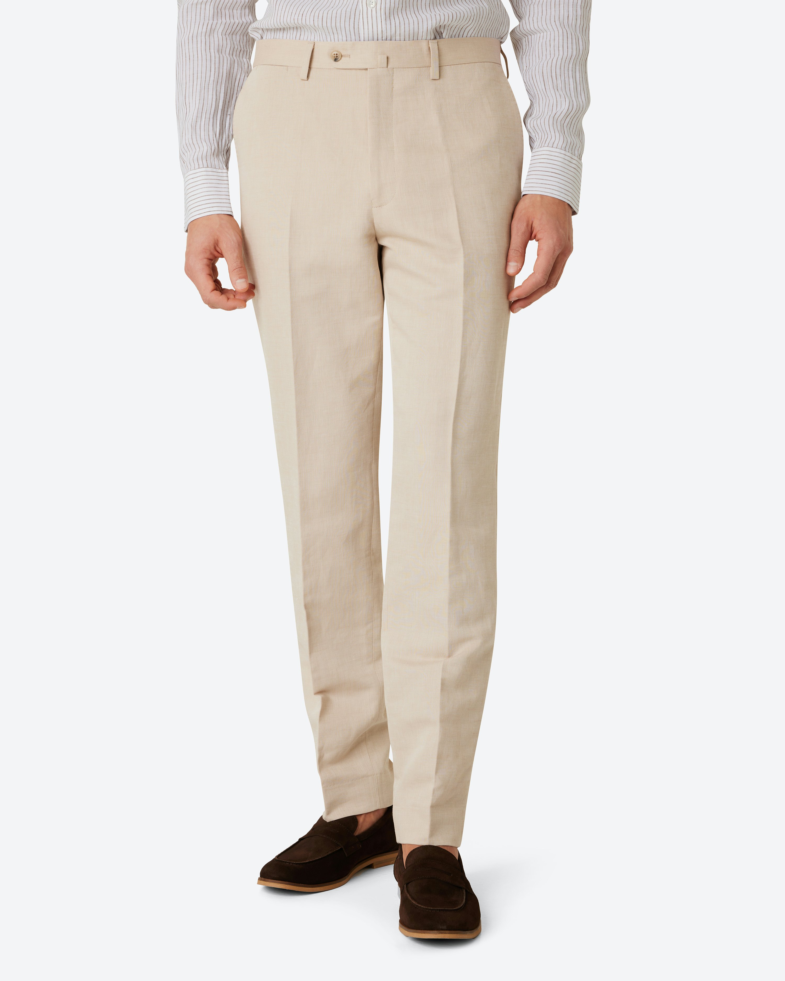 These Glory Days Archer Cotton Linen Suit Trouser Off white